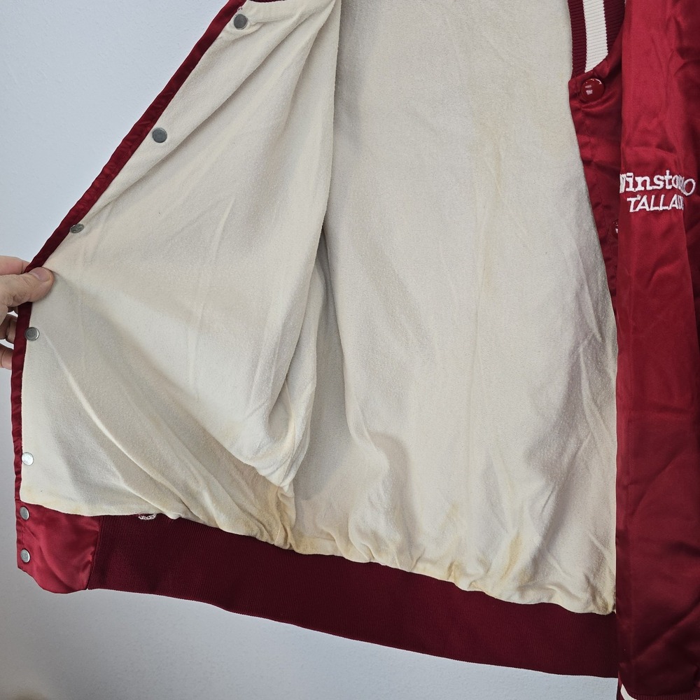 Vintage Winston 500 Talladega Satin Bomber Jacket Medium R.J.‎ Reynolds USA - Picture 10 of 11